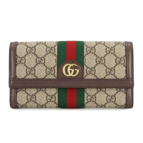 GUCCI Accessories - GUCCI Ophidia GG Continental Wallet Bi-fold Long Supreme Beige Brown 735430